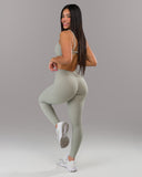 Dip Back Legging - Silver