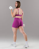 Pump Mid Rise Short - Acai Berry