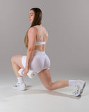 Pump Mid Rise Short - White