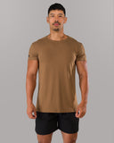 Rolled Muscle Tee - Brown
