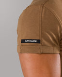 Rolled Muscle Tee - Brown