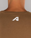 Rolled Muscle Tee - Brown