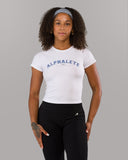 Varsity Baby Tee - White