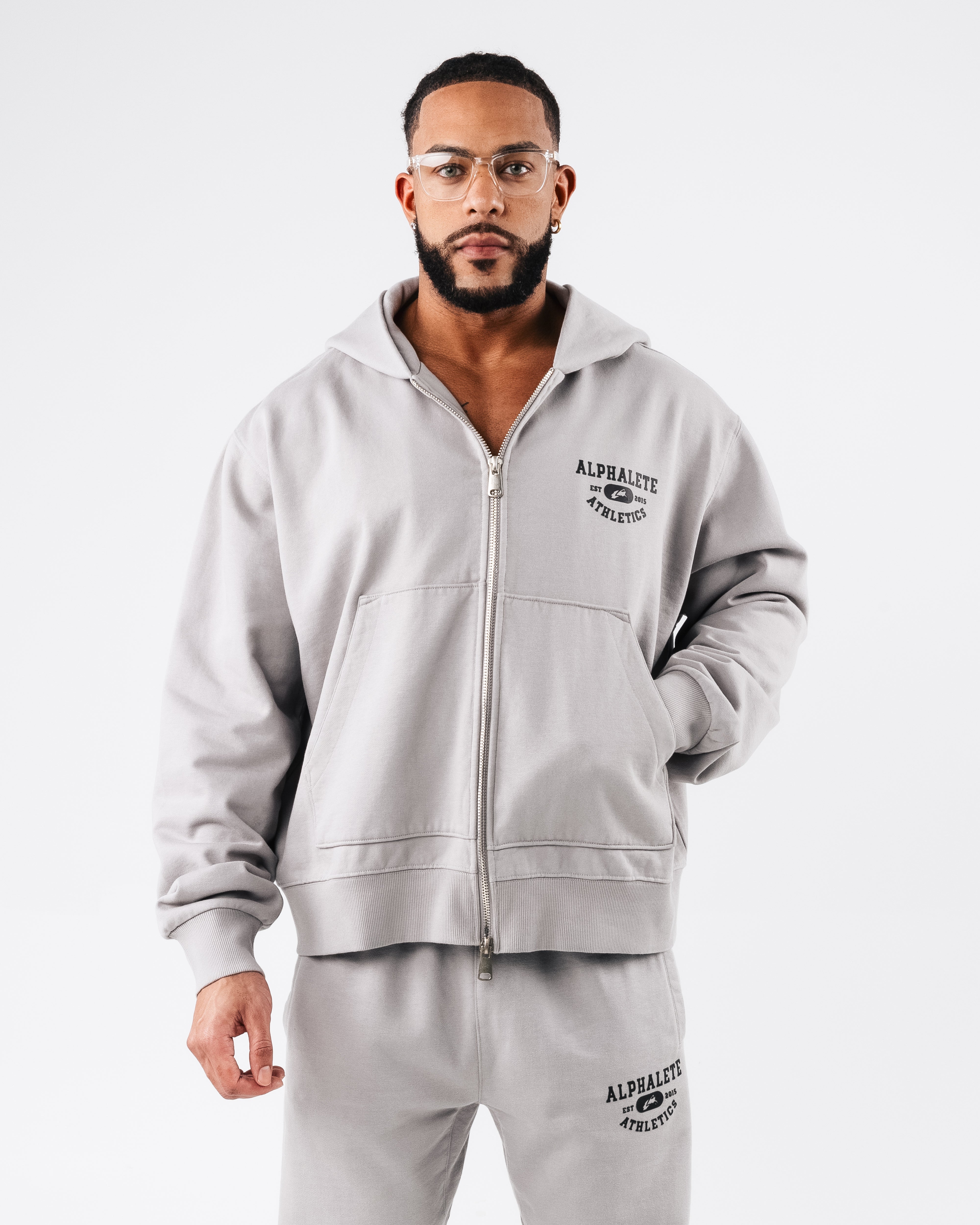 Member Vintage Zip Up - Chrome – Alphalete Athletics