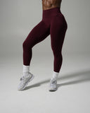 Pump Mid Rise Legging - Merlot