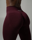 Pump Mid Rise Legging - Merlot