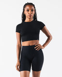 OT Crop Tee - Black