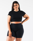 OT Crop Tee - Black