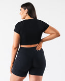 OT Crop Tee - Black