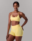 Amplify Open Back Bra - Canary