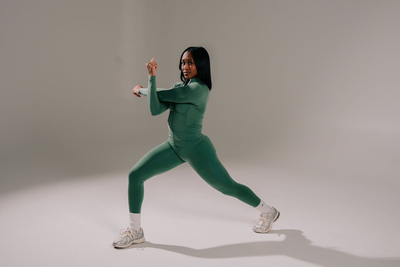 Pump High Rise Legging - Juniper Green product media