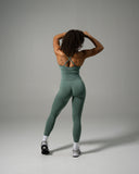 Pump High Rise Legging - Juniper Green