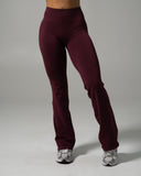 Pump Mid Rise Flared Pant - Merlot