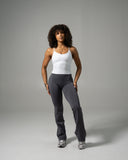 Pump Mid Rise Flared Pant - Thunderstorm