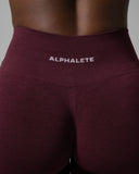 Pump Mid Rise Flared Pant Long - Merlot