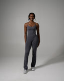 Pump Mid Rise Flared Pant Long - Thunderstorm