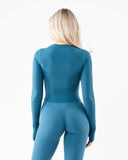 Peekaboo LS - Dress Blue