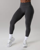 Pump Mid Rise Legging - Dark Heather Grey