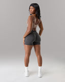 Pump Mid Rise Short - Dark Heather Grey