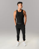 Zero Ribbed Tank 2pk - Black
