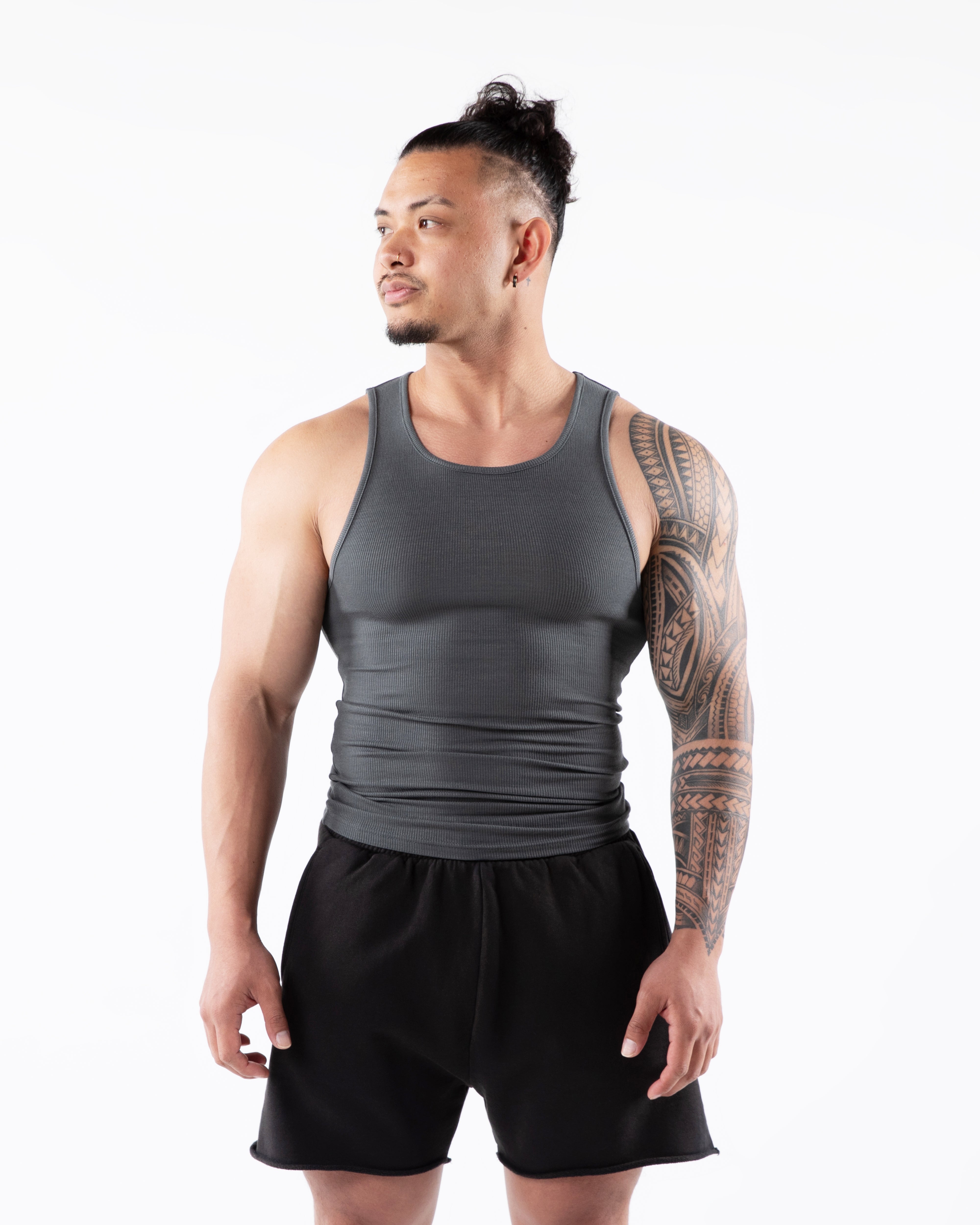 Ribbed Tank 2pk - Astro Grey – Alphalete Athletics