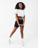 LDB Oversized Crop Tee - Optic White