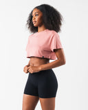 LDB Oversized Crop Tee - Primrose