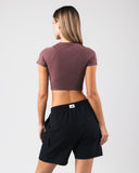 Angled Crop Tee - Sugar