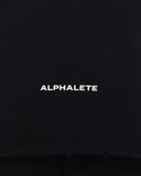 Three Pillar Capped Hoodie - Black