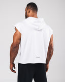 Three Pillar Capped Hoodie - White