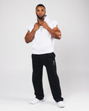 Three Pillar Capped Hoodie - White