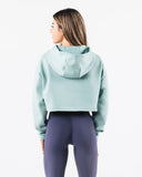Trilogy Crop Hoodie - Celestial Blue