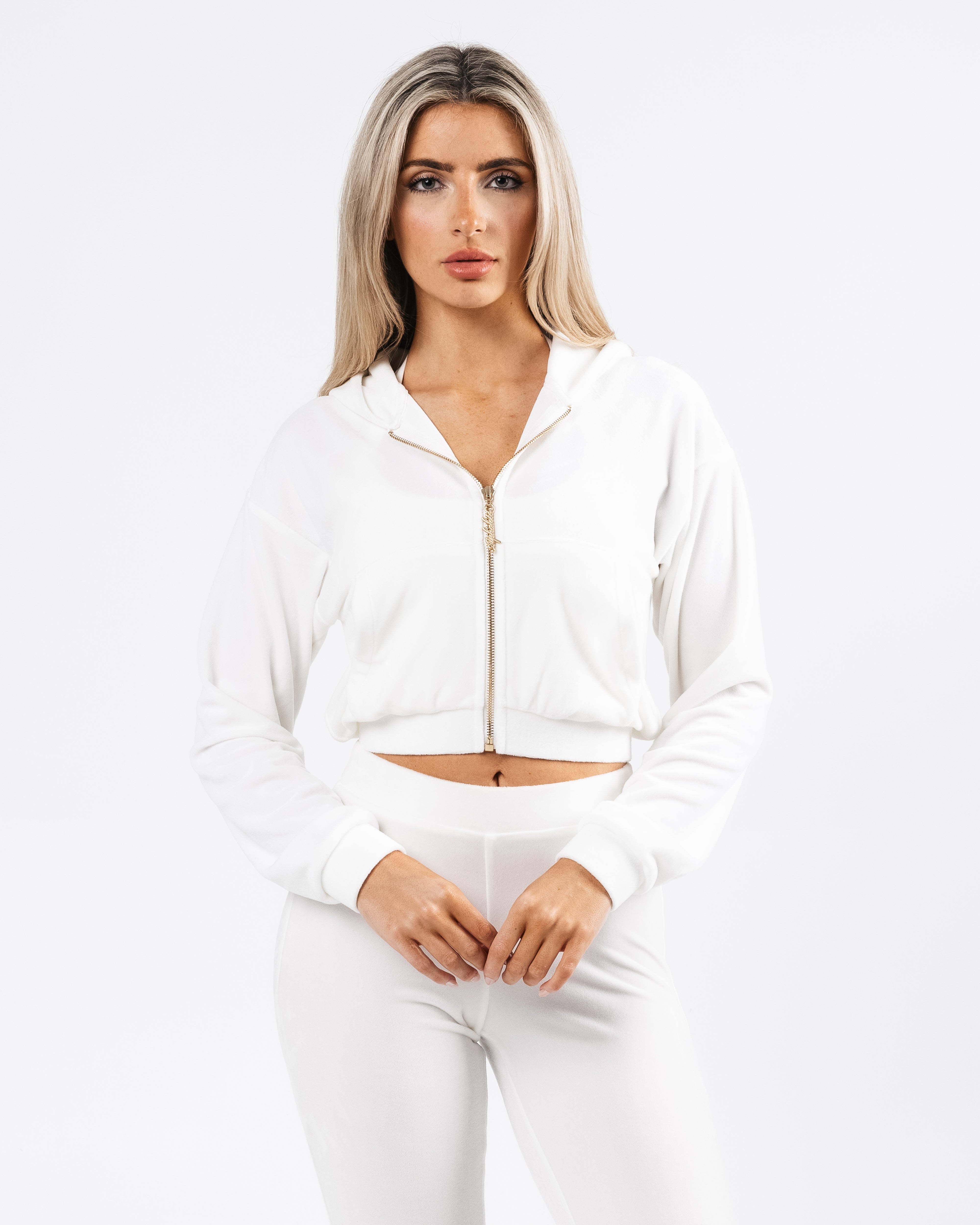 Velour Zip Hoodie - Lace – Alphalete Athletics