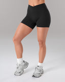 Wrap Mid Rise Short - Black