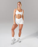 Wrap Mid Rise Short - White