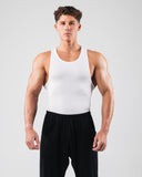 Zero Ribbed Tank 2pk - White