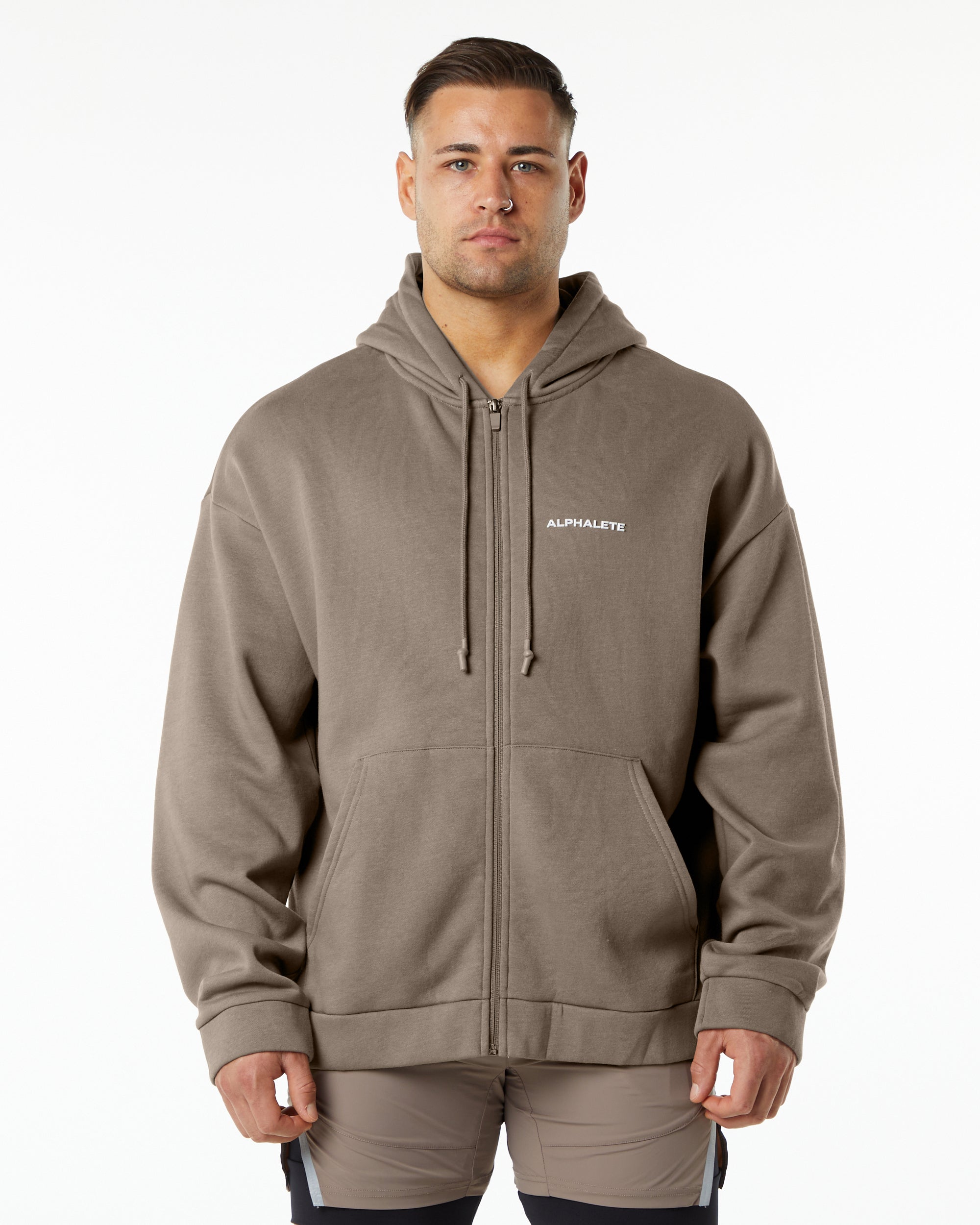 Classic Full-Zip Jacket - Mocha-1