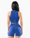 Stratus Crop Tank - Sapphire