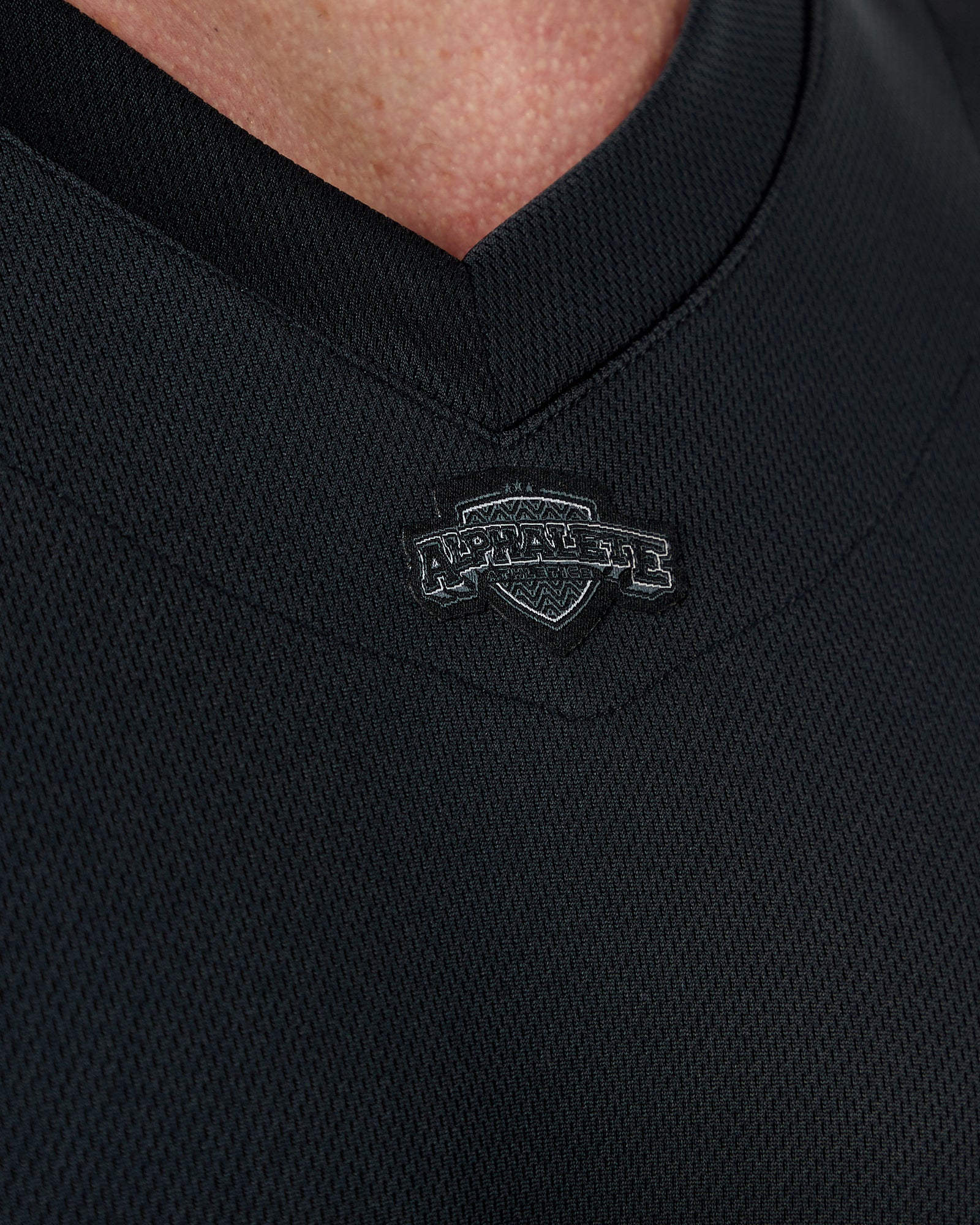 Alphalete Men's Varsity NFL Jersey | Grey Pinstripe | 2XL | 100% Polyester | Oversized